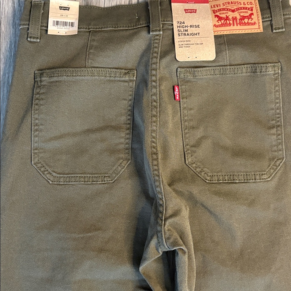 Levi's Women's High Rise Tailored 724 Slim Straight Size NWT - Picture 6 of 15